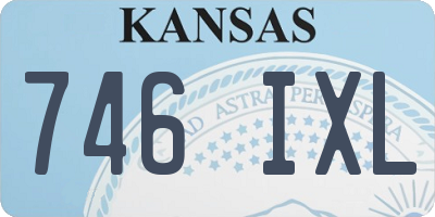 KS license plate 746IXL