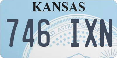 KS license plate 746IXN