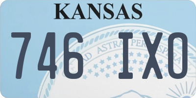 KS license plate 746IXO