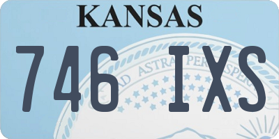 KS license plate 746IXS