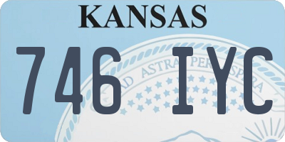 KS license plate 746IYC
