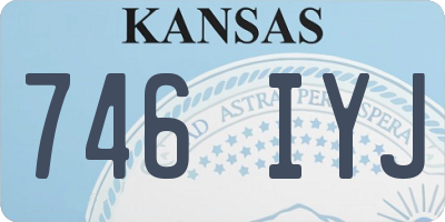 KS license plate 746IYJ