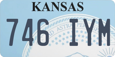 KS license plate 746IYM