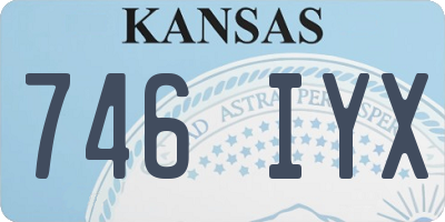 KS license plate 746IYX