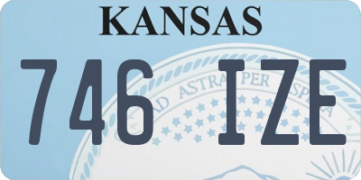 KS license plate 746IZE