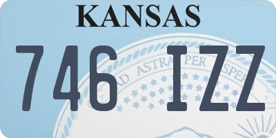 KS license plate 746IZZ
