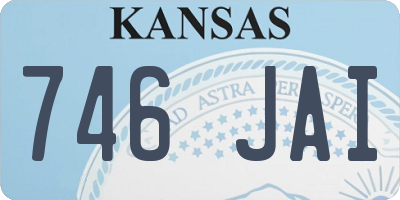 KS license plate 746JAI