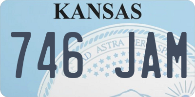 KS license plate 746JAM