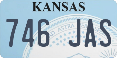 KS license plate 746JAS
