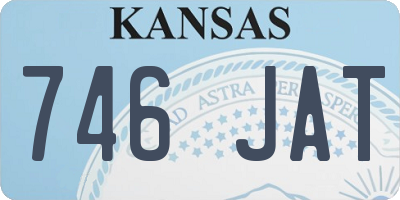 KS license plate 746JAT