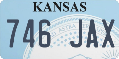 KS license plate 746JAX