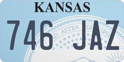 KS license plate 746JAZ