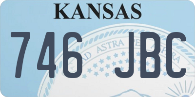 KS license plate 746JBC