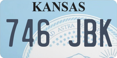 KS license plate 746JBK