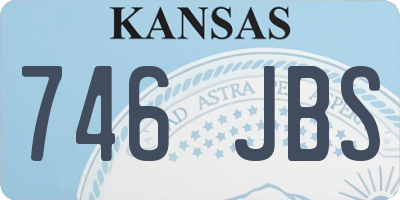 KS license plate 746JBS