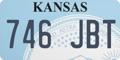 KS license plate 746JBT