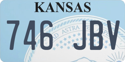 KS license plate 746JBV