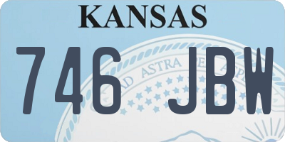 KS license plate 746JBW