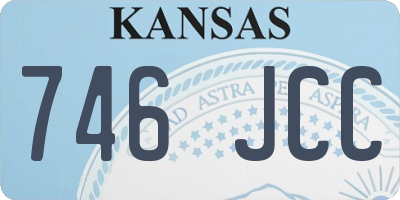 KS license plate 746JCC