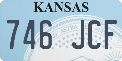 KS license plate 746JCF