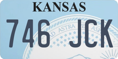 KS license plate 746JCK