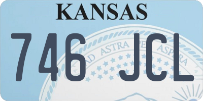 KS license plate 746JCL