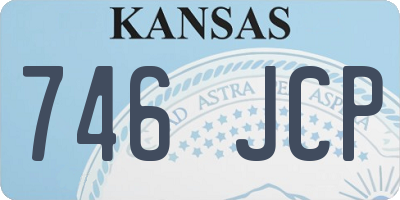KS license plate 746JCP