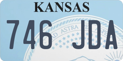 KS license plate 746JDA