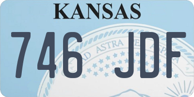 KS license plate 746JDF