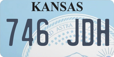 KS license plate 746JDH