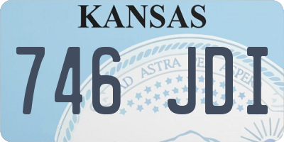 KS license plate 746JDI
