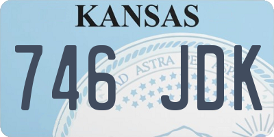 KS license plate 746JDK