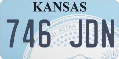 KS license plate 746JDN