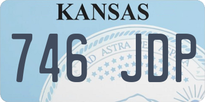 KS license plate 746JDP