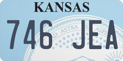 KS license plate 746JEA