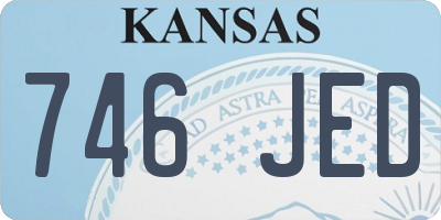 KS license plate 746JED