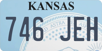 KS license plate 746JEH