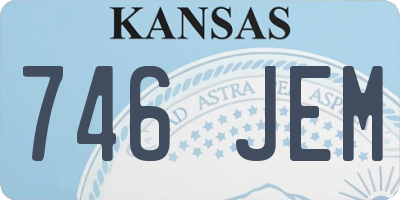 KS license plate 746JEM