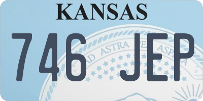 KS license plate 746JEP