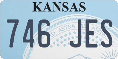 KS license plate 746JES