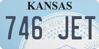 KS license plate 746JET
