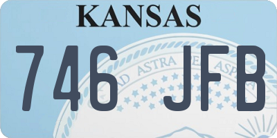 KS license plate 746JFB