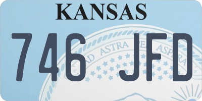 KS license plate 746JFD