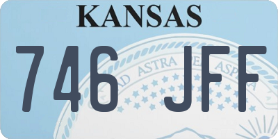 KS license plate 746JFF