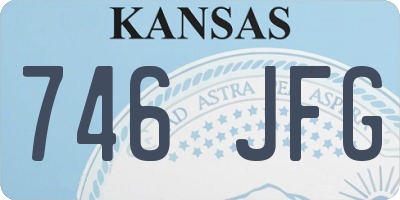 KS license plate 746JFG