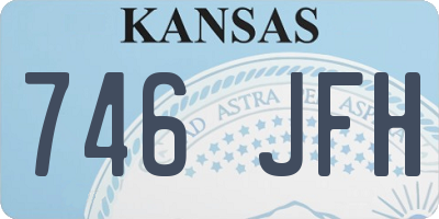 KS license plate 746JFH