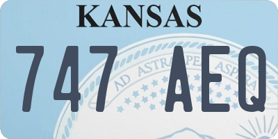 KS license plate 747AEQ