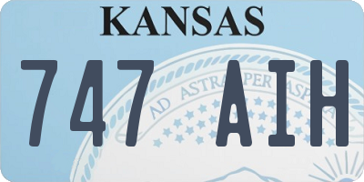 KS license plate 747AIH