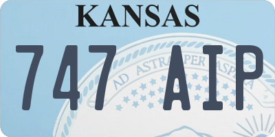 KS license plate 747AIP