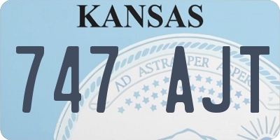 KS license plate 747AJT